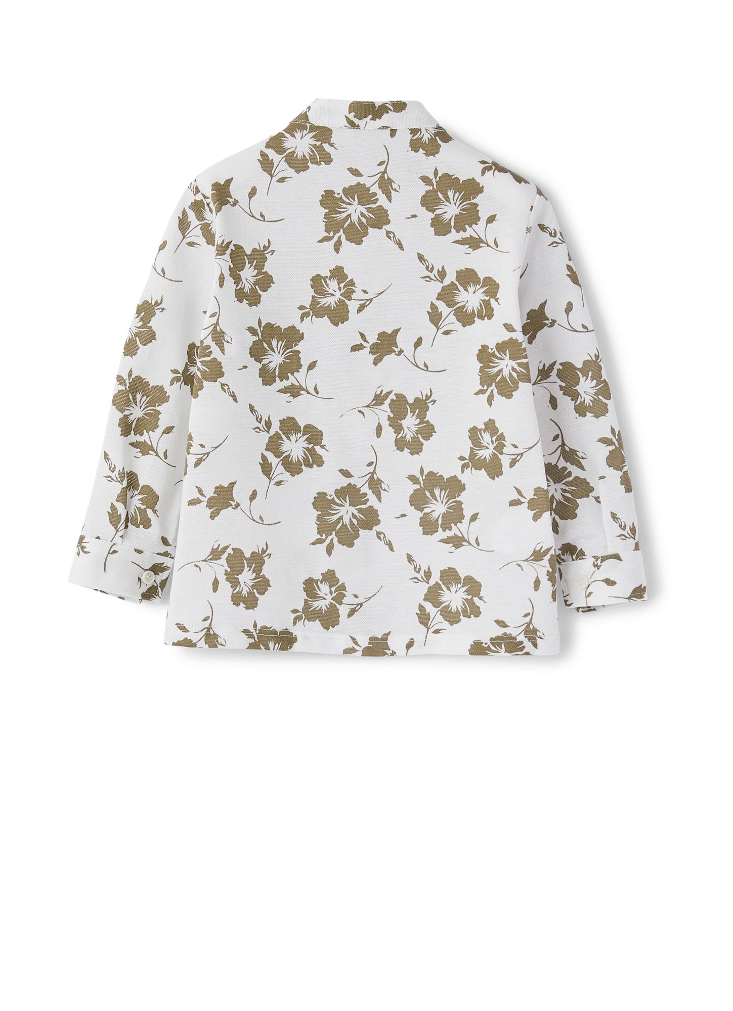 Long Sleeve Shirt with Floral Pattern | Crocodile