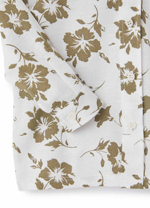 Long Sleeve Shirt with Floral Pattern | Crocodile