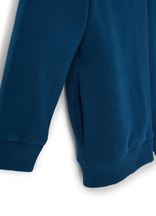 Cotton Sweatshirt with Zip And Hood | Baia/Acquamarina
