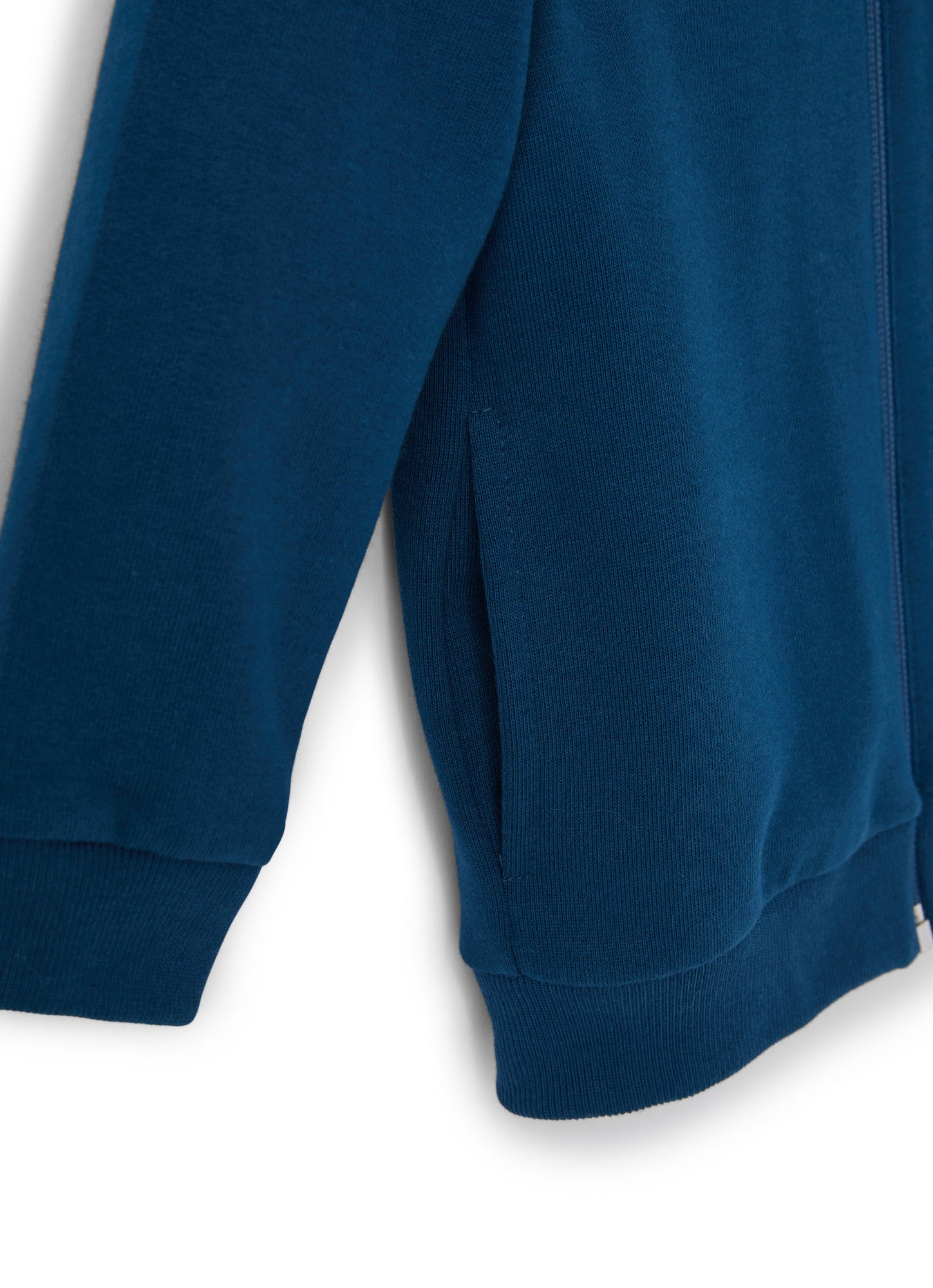 Cotton Sweatshirt with Zip And Hood | Baia/Acquamarina