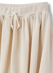 Openwork Cotton Skirt | Shell