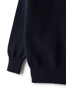 Cotton Crewneck Sweater | Blue