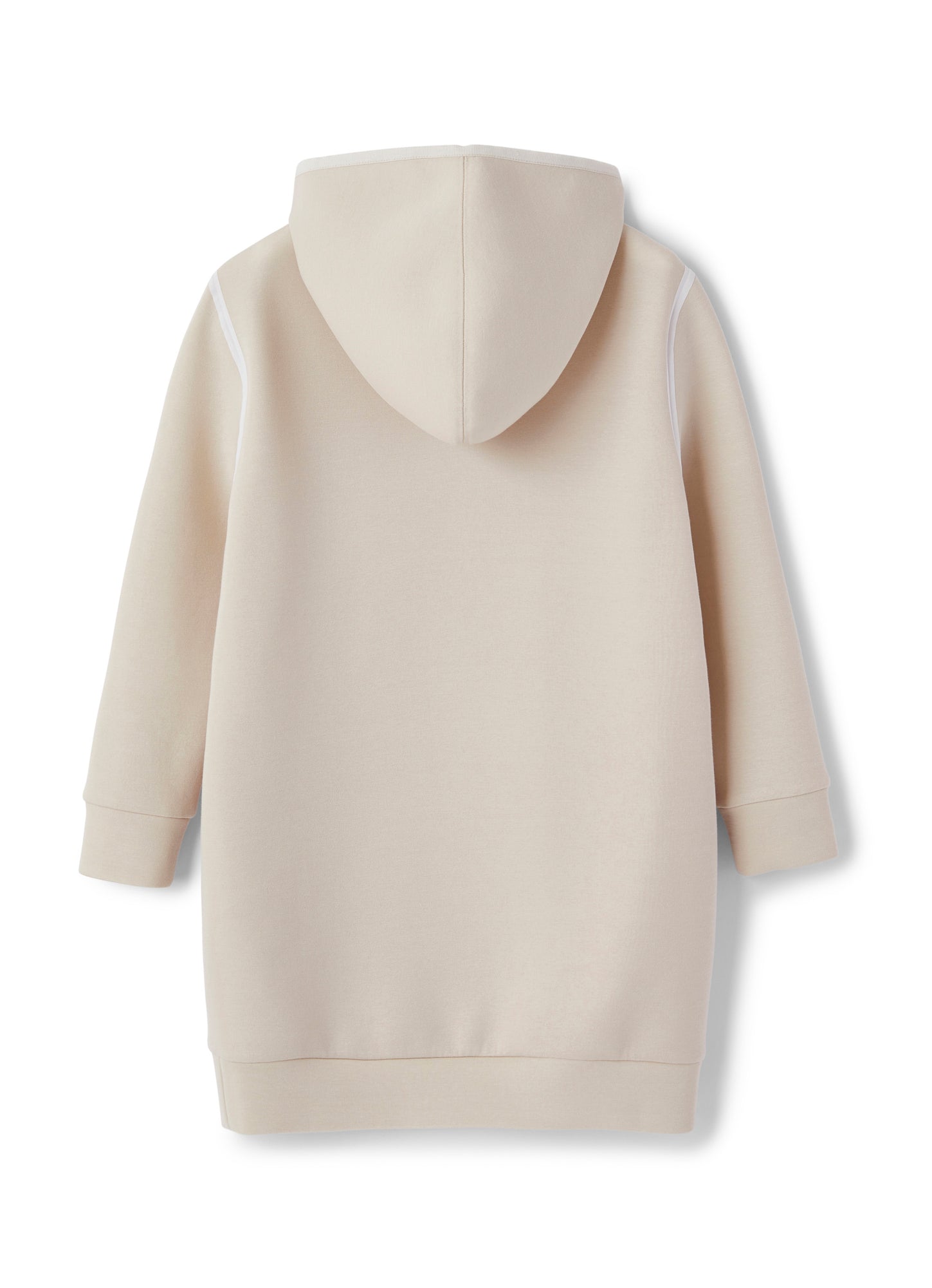 Coupled Cotton Maxi Sweatshirt | Stone/Latte
