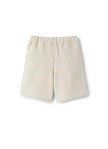 Cotton Fleece Bermuda Shorts with Print | Shell