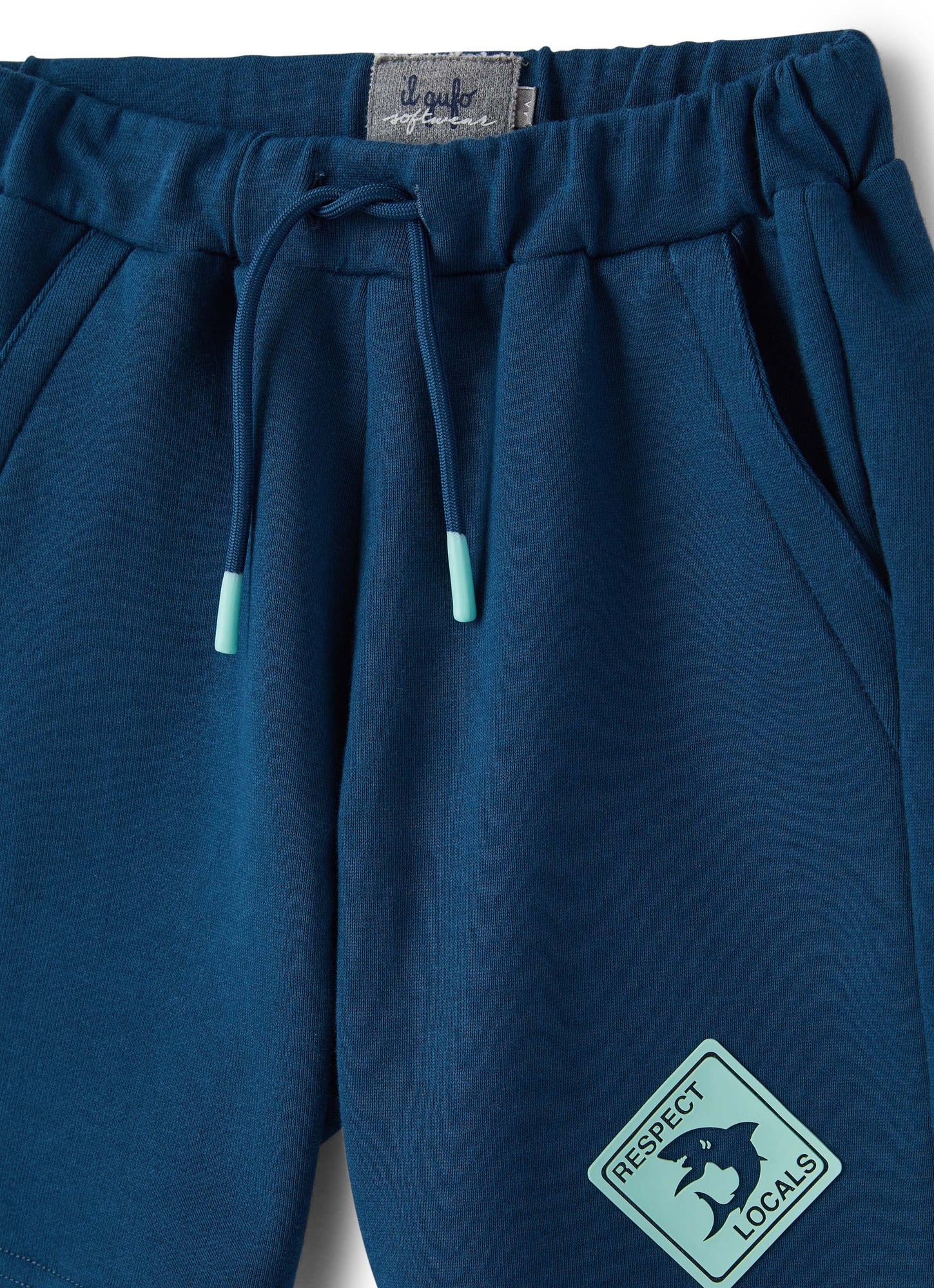 Boys | Cotton Bermuda Shorts | Baia Acquamarina