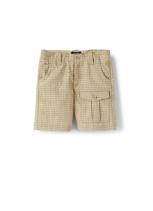 Boys | Checked Cargo Bermuda Shorts | Juta