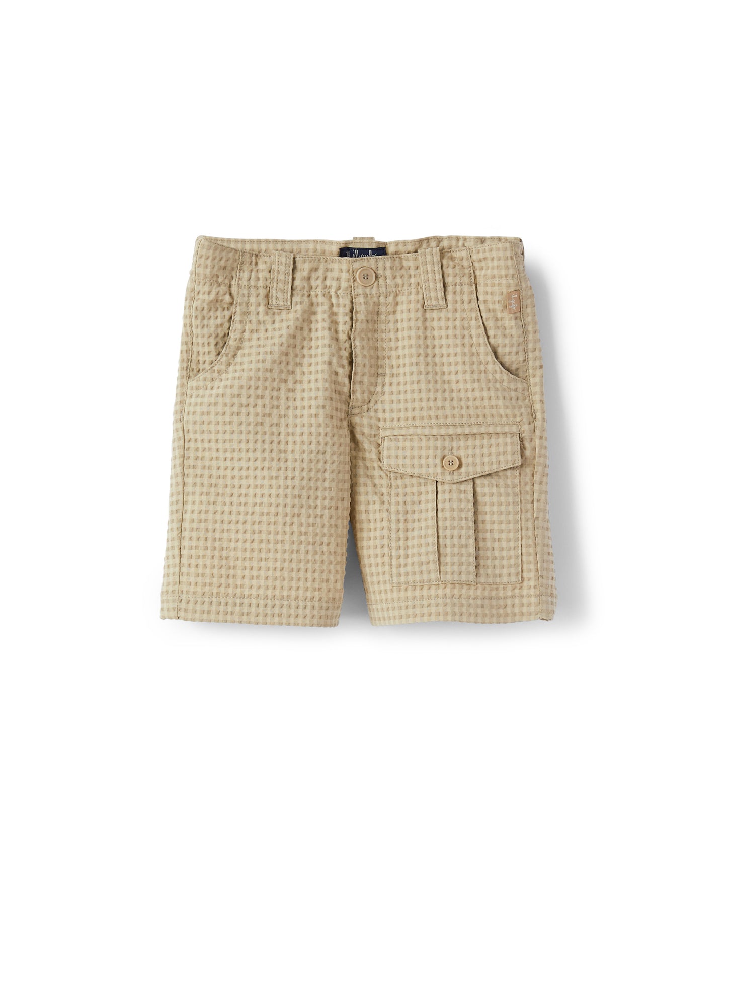 Checked Cargo Bermuda Shorts | Juta