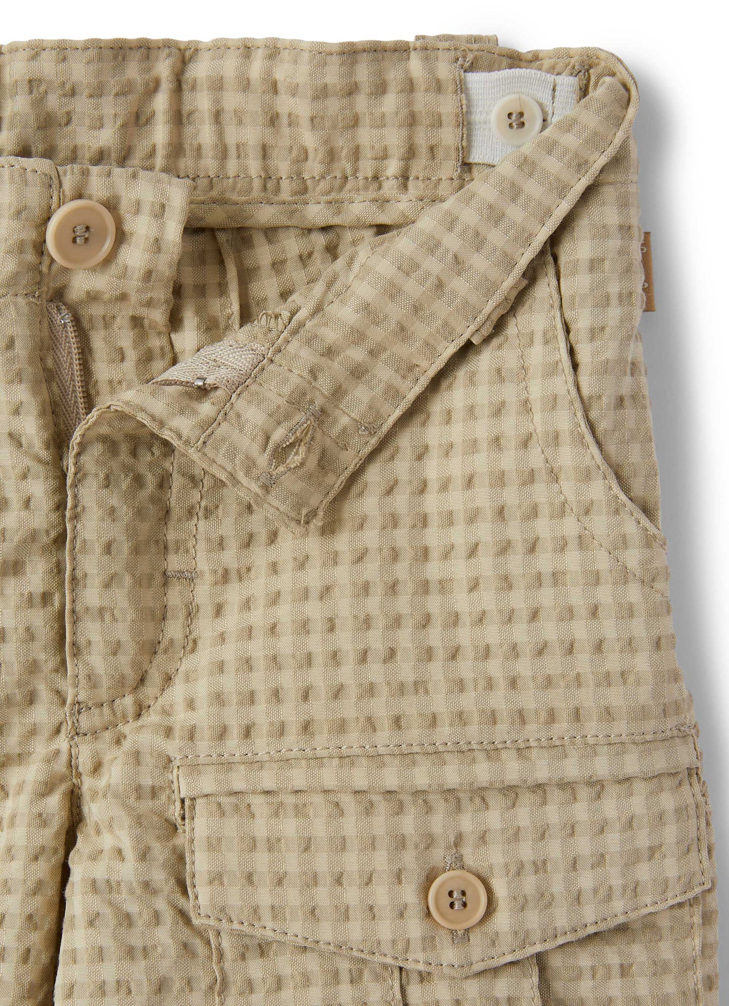 Boys | Checked Cargo Bermuda Shorts | Juta