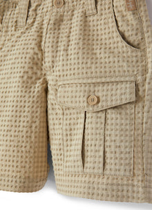 Checked Cargo Bermuda Shorts | Juta