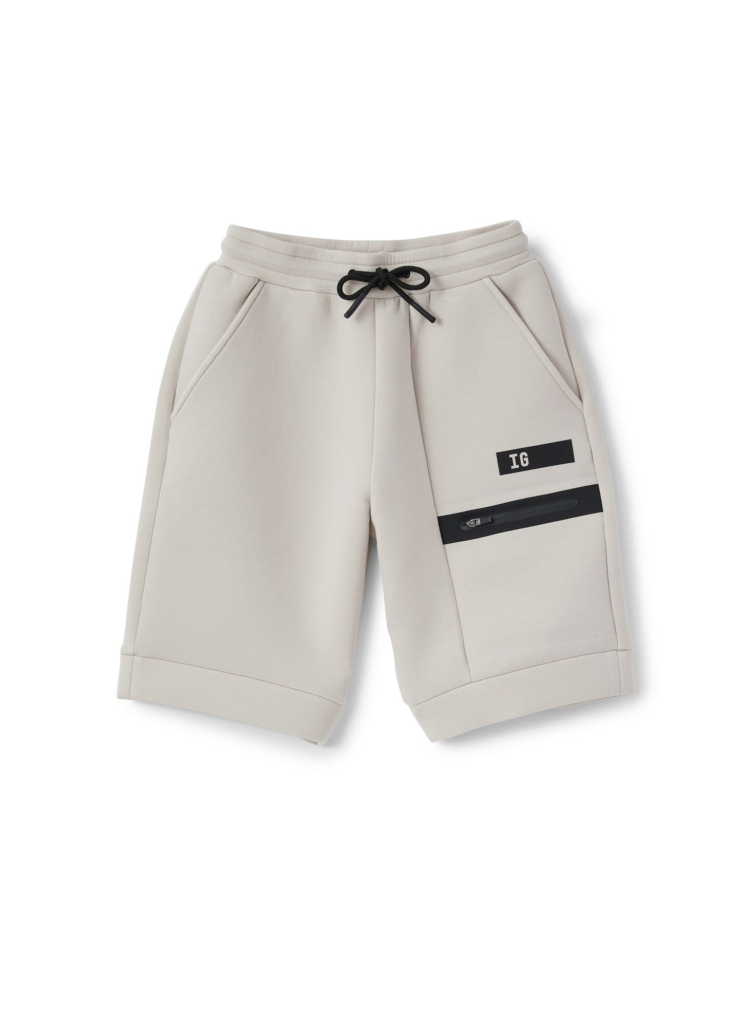 Boys | Coupled Cotton Bermuda Shorts | Stone Black