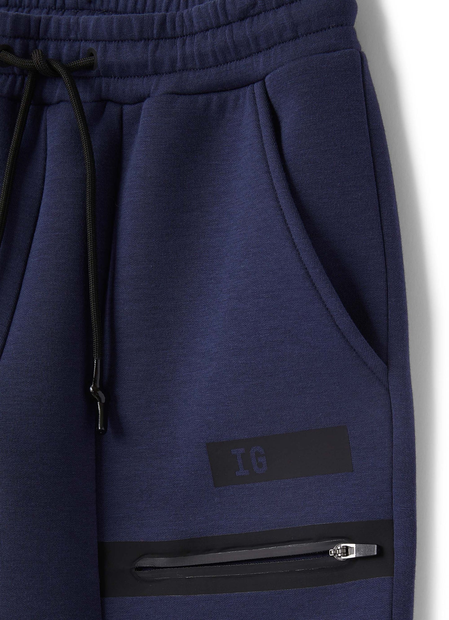 Coupled Cotton Bermuda Shorts | Blue/Nero
