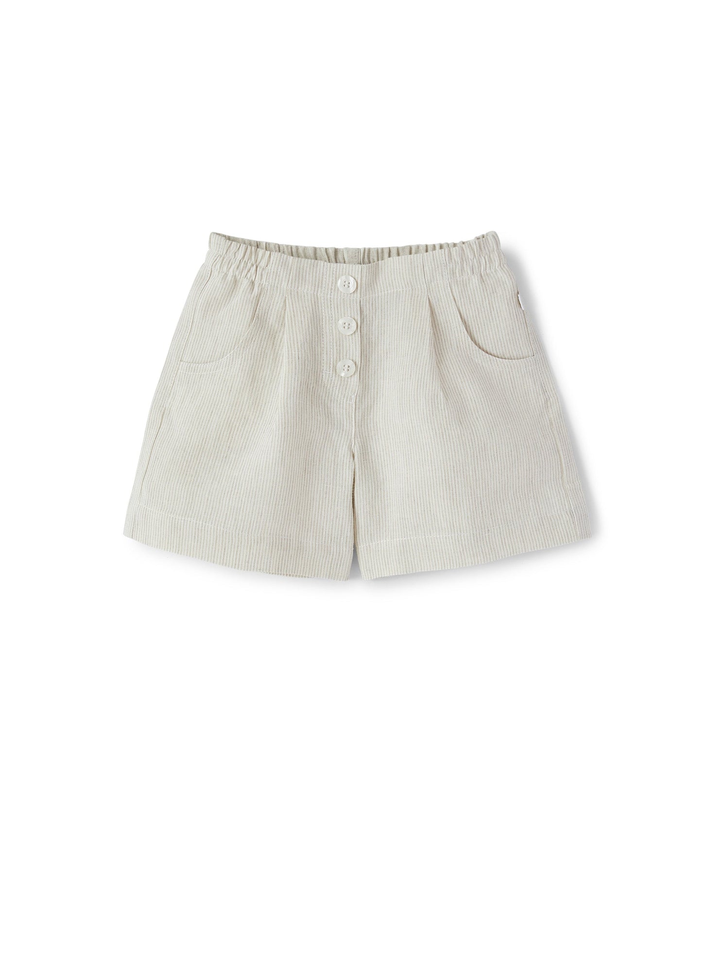 Girls | Striped Linen Shorts | Corda Riga Piccola