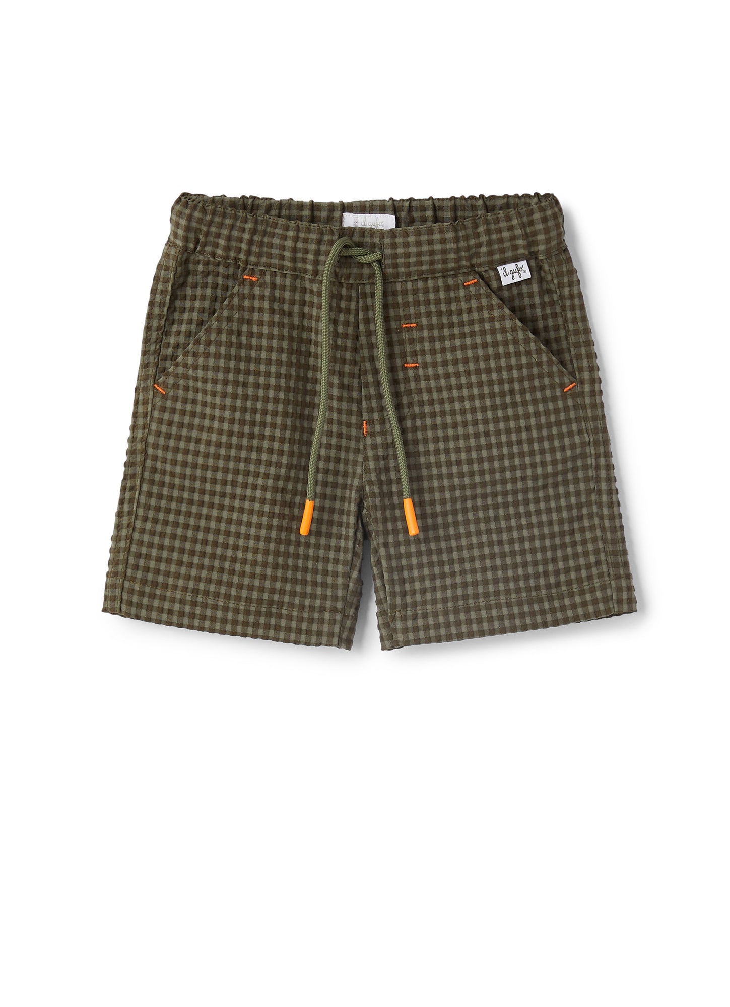 Baby Boys | Bermuda Shorts with Elastic Waist | Militare