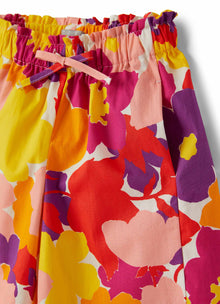 Girls | Cotton Poplin Shorts with Exclusive Pattern | Aragosta