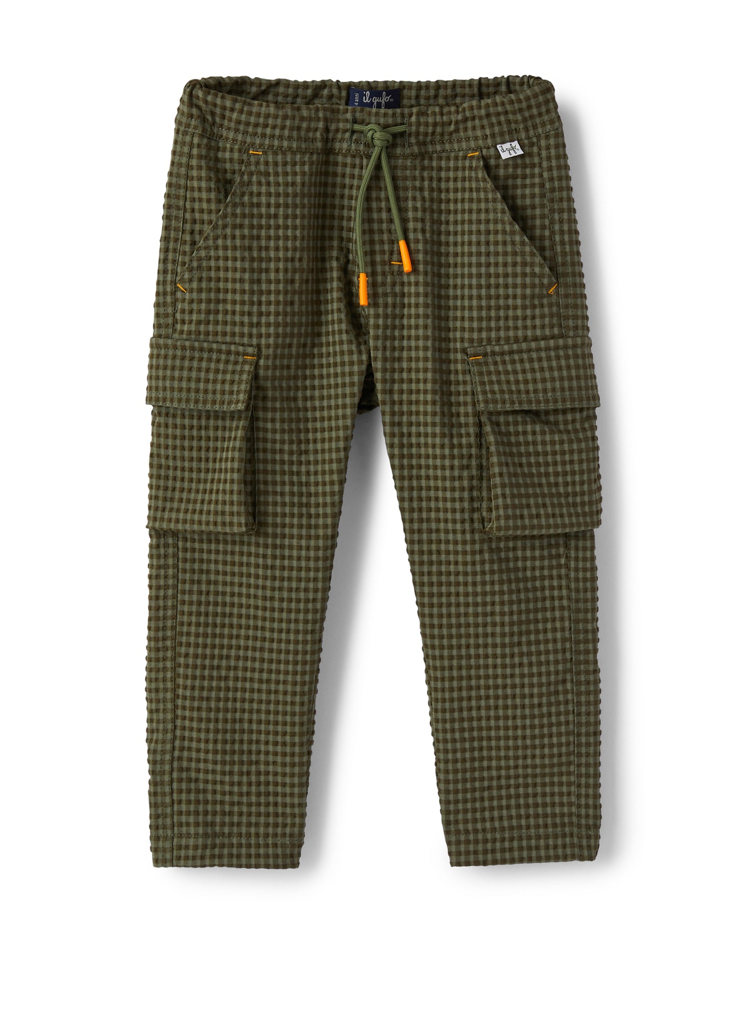Khaki Cargo Trousers | Verde Militare
