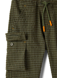 Khaki Cargo Trousers | Verde Militare