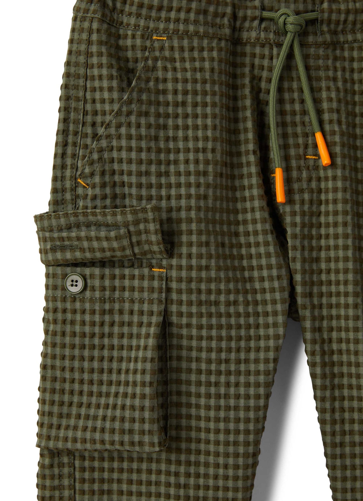 Khaki Cargo Trousers | Verde Militare