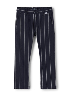 Boys | Striped Seersucker Trousers | Blue