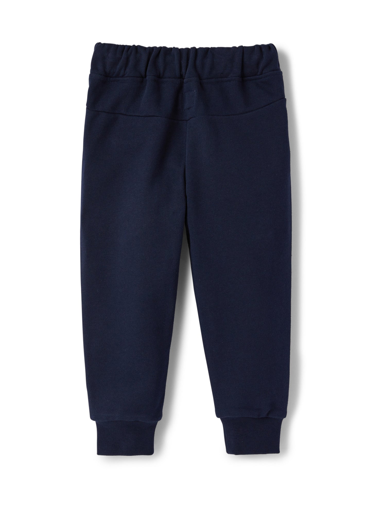 Cotton Fleece Trousers with Print | Blue