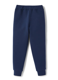 Cotton Fleece Trousers | Blue/Nero