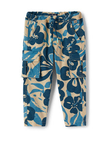 Cargo Trousers with Floral Pattern | Bluette