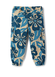 Cargo Trousers with Floral Pattern | Bluette