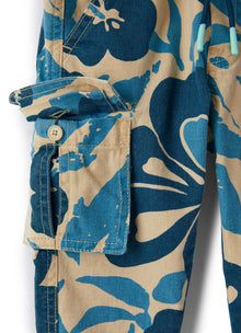 Cargo Trousers with Floral Pattern | Bluette