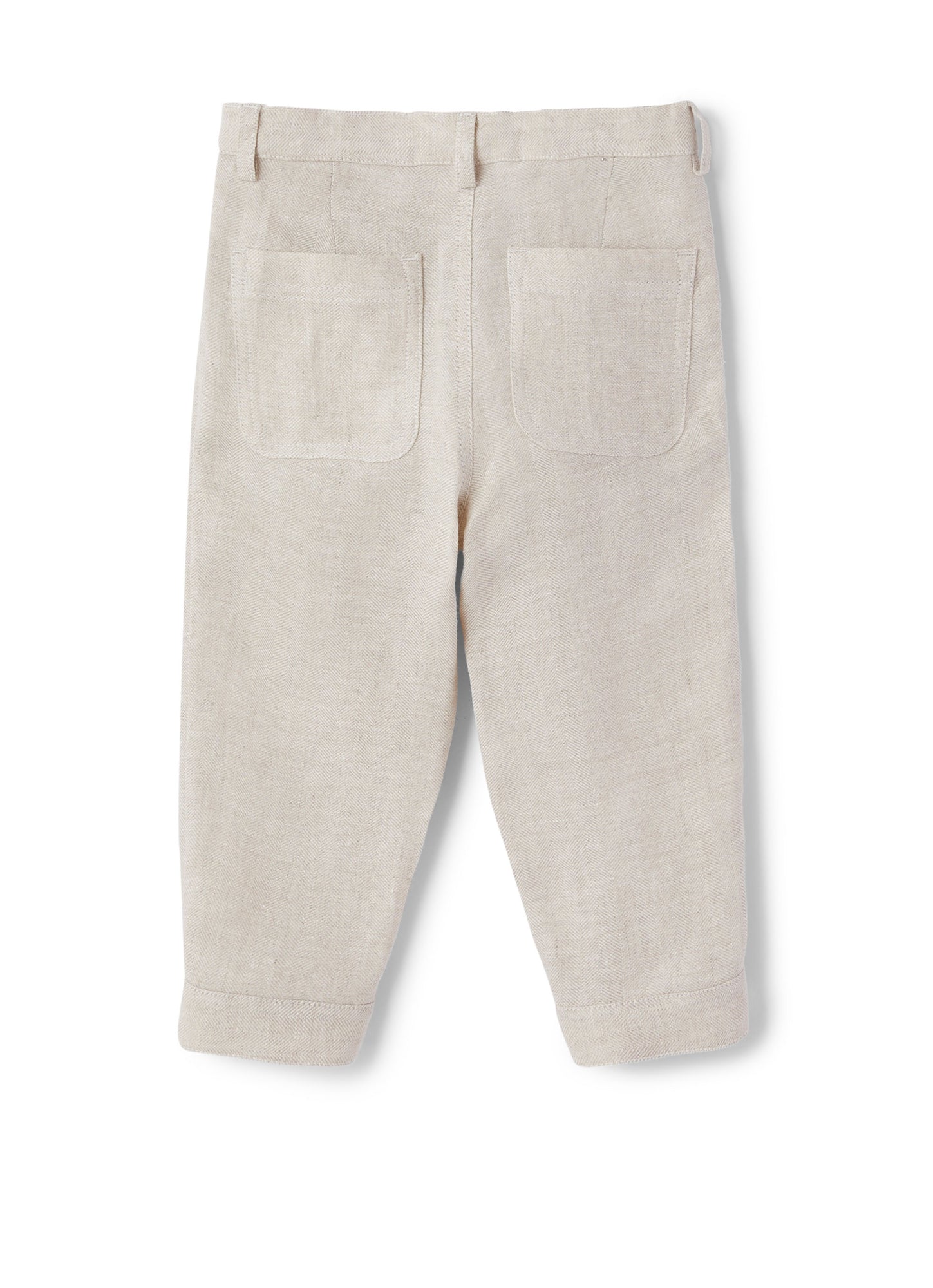 Linen Trousers with Buttons On The Bottom | Corda Unito