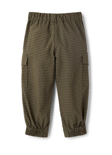 Checked Cargo Trousers | Verde Militare