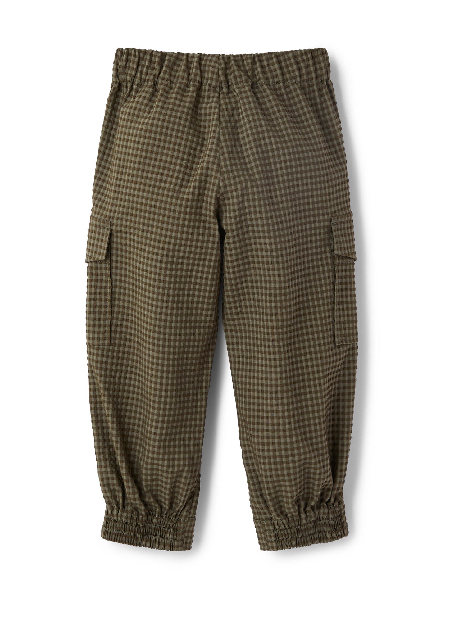 Checked Cargo Trousers | Verde Militare