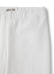 Culotte Trousers with Elastic Waist | White