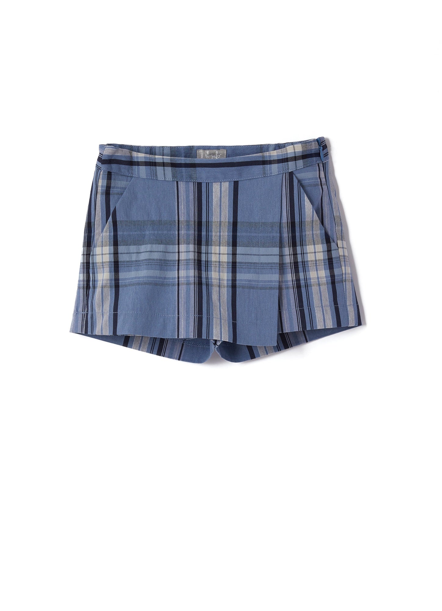 Girls | Tartan Shorts | Powder Blue