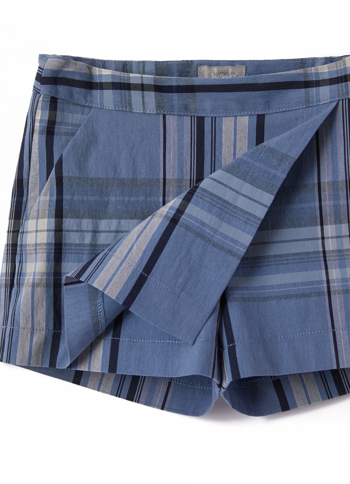 Girls | Tartan Shorts | Powder Blue
