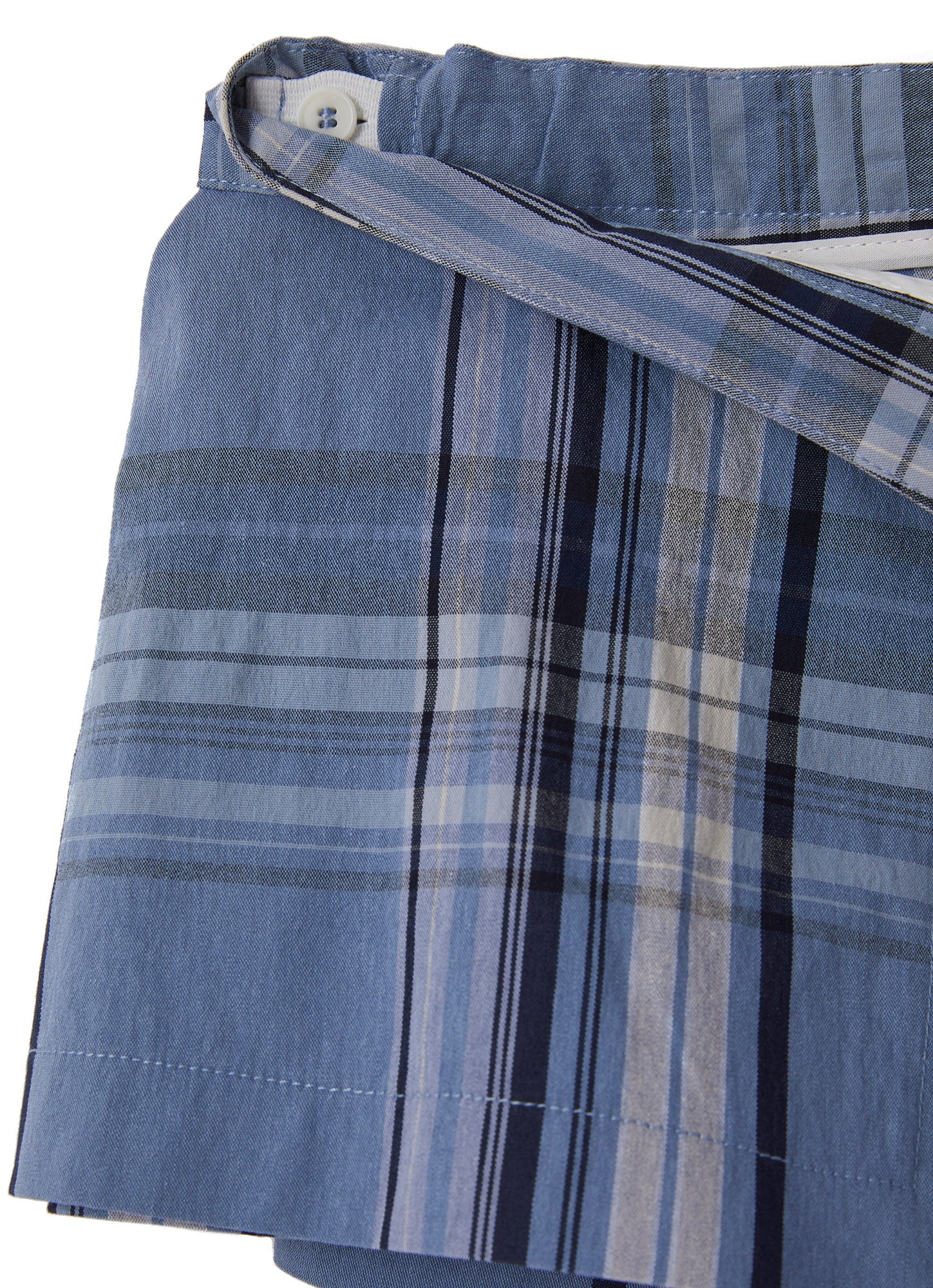 Girls | Tartan Shorts | Powder Blue