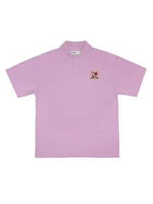 Men | Local Authority X Swingers Club | Crest Polo Shirt | Hibiscus