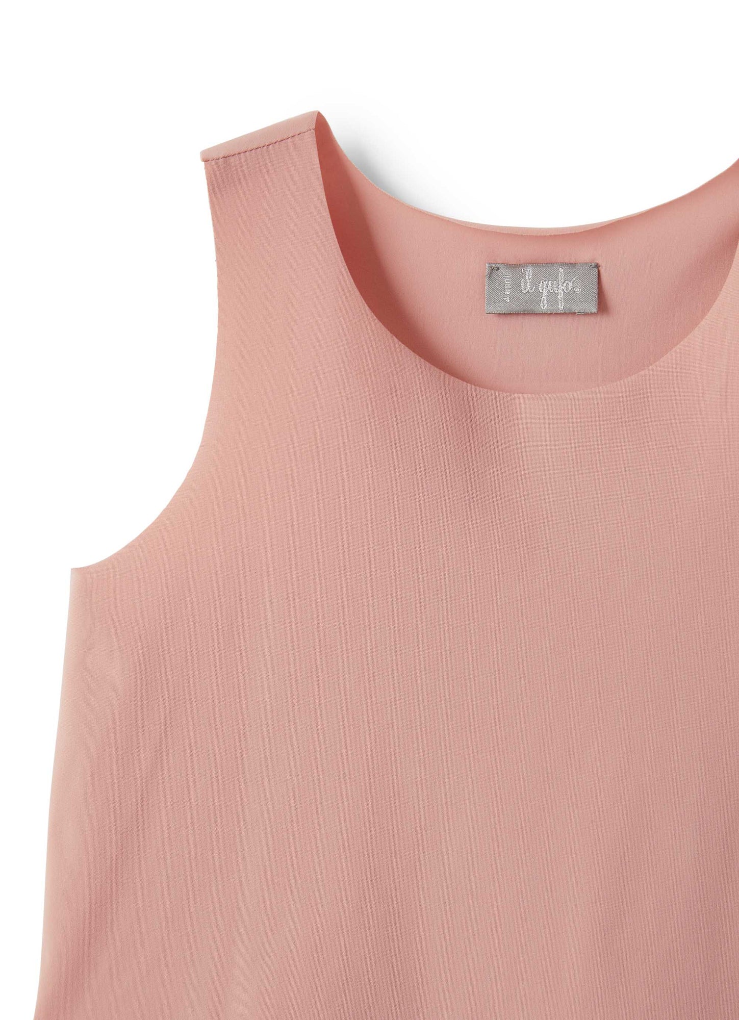 Tank Top with Flounce On The Bottom | Rosa Cipria