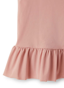 Tank Top with Flounce On The Bottom | Rosa Cipria