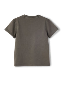 Boys | Jersey T-Shirt with Kauai Print | Green Oregano