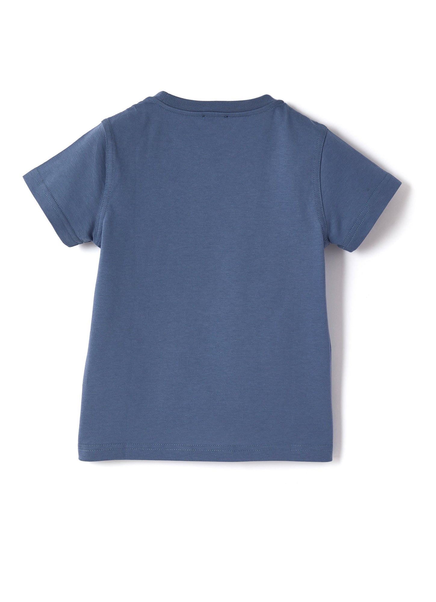 Boys | Short Sleeve T-Shirt with Radar Print | Blue Polvere Blue
