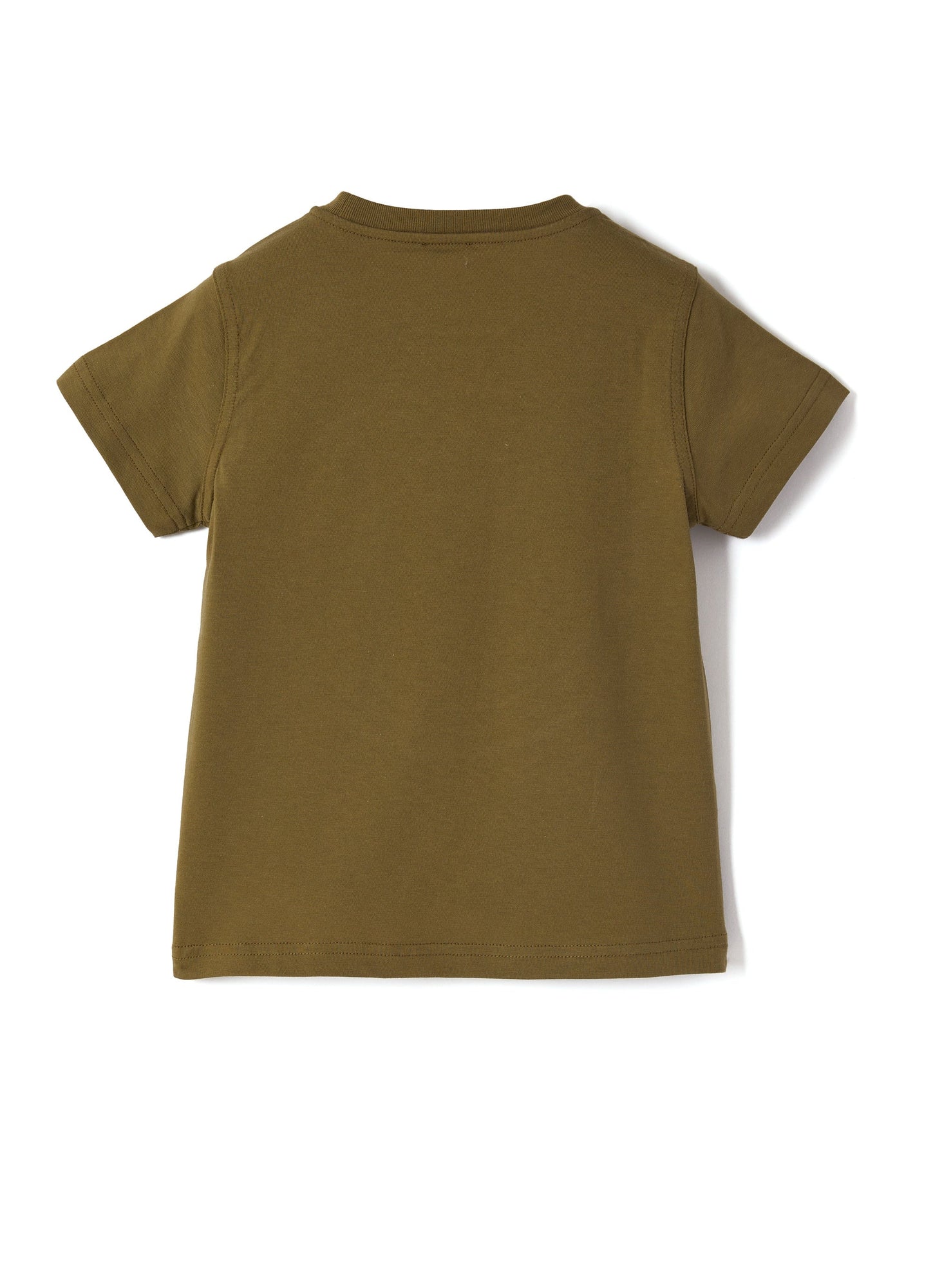 Boys | Short Sleeve T-Shirt with Radar Print | Oregano Green Green