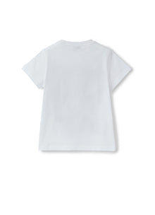 Boys | Short Sleeve T-Shirt with Surf Print | White Blue