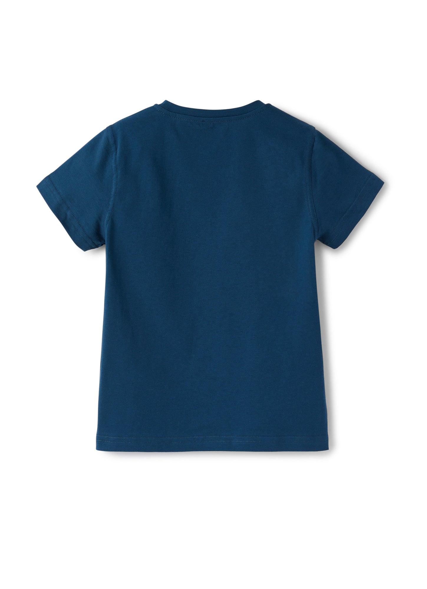 Short Sleeve T-Shirt with Rubberized Print | Baia/Acquamarina