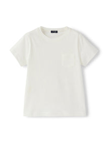 Short Sleeve T-Shirt with Pocket | Milk
