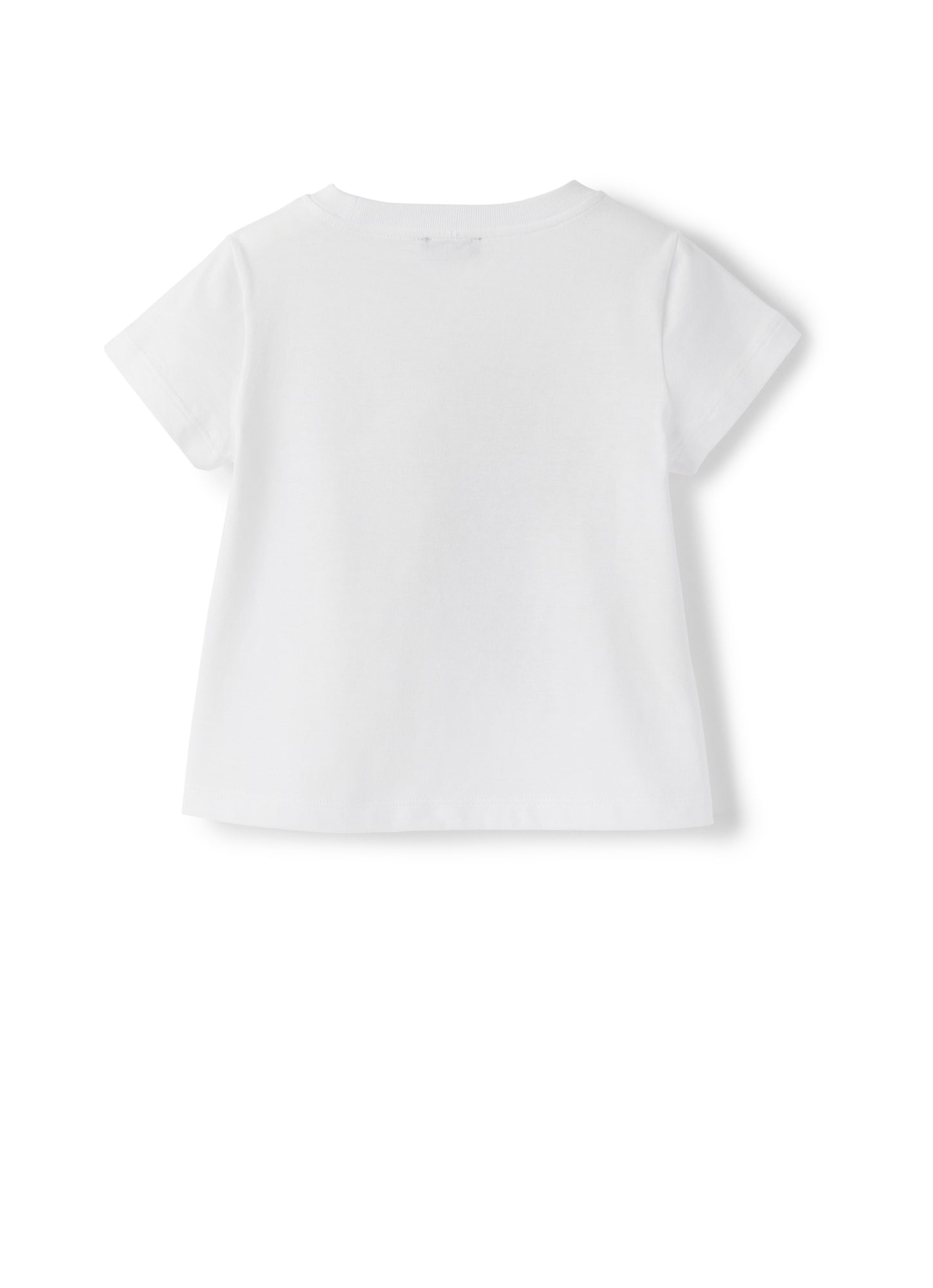 Short Sleeve T-Shirt with Toucan Print | Bianco/Limonata