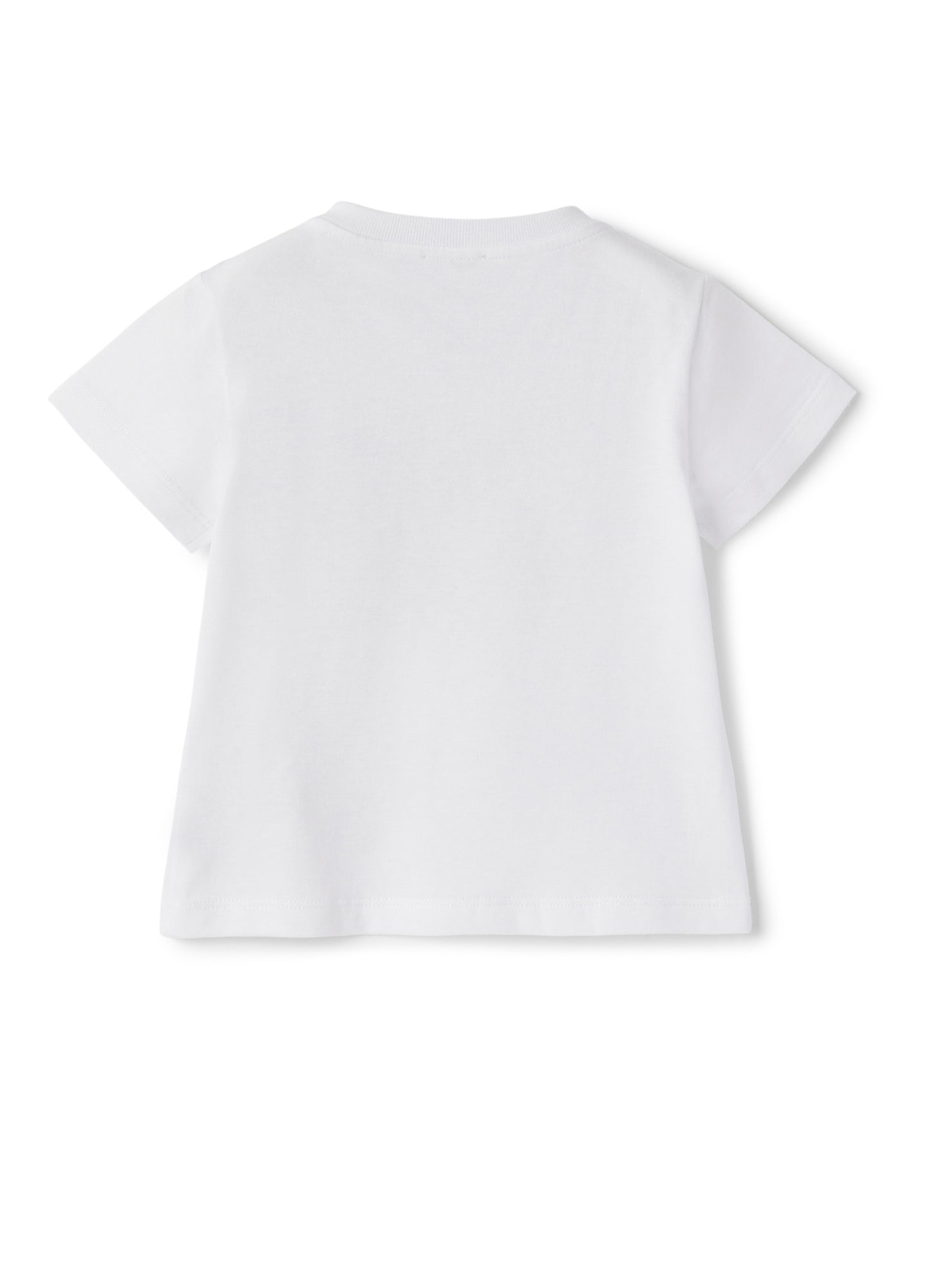 T-Shirt with Palm Tree Application | White/Green