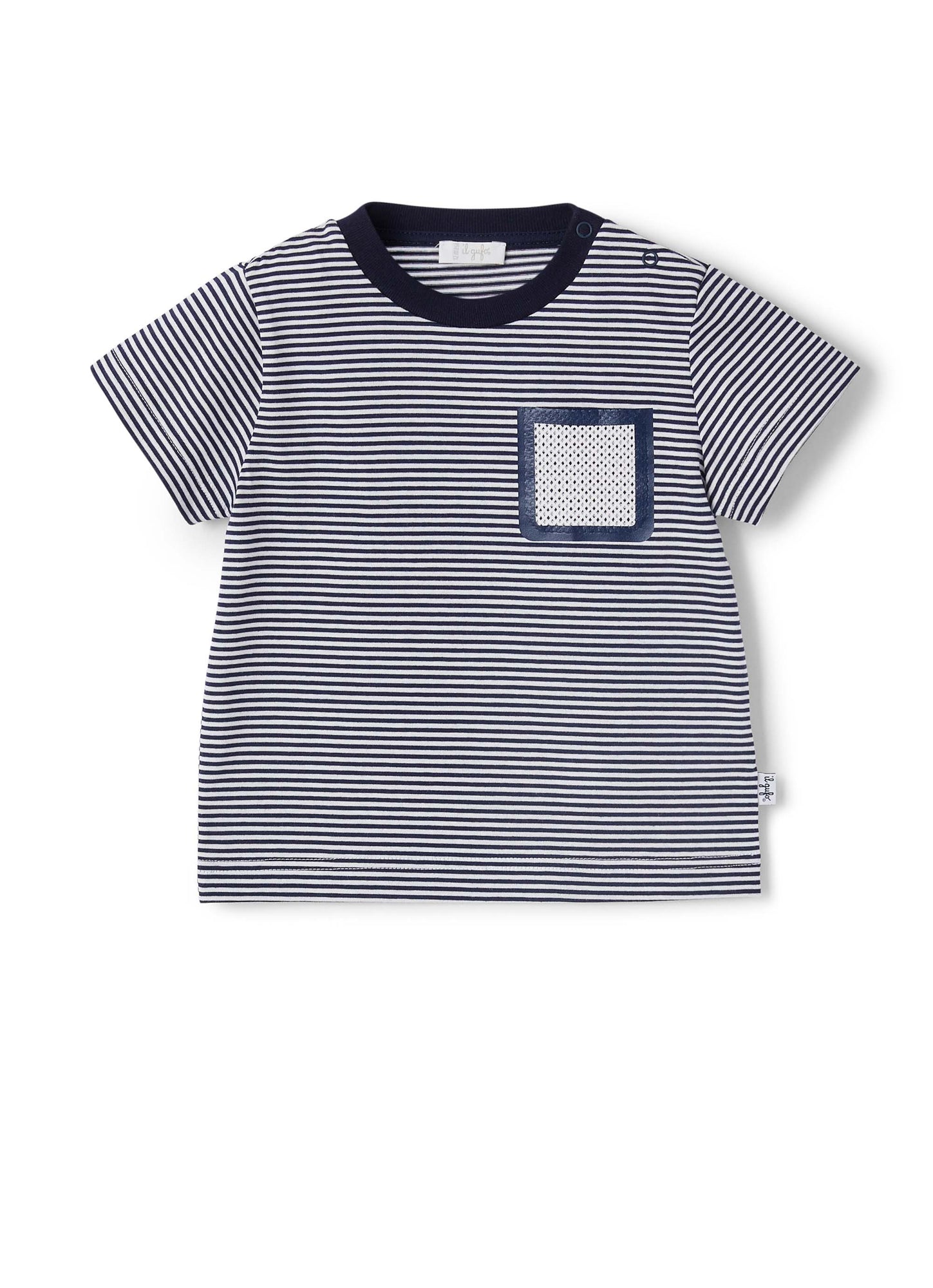 Baby Boys | Short Sleeve T-Shirt with Stripes | Blue