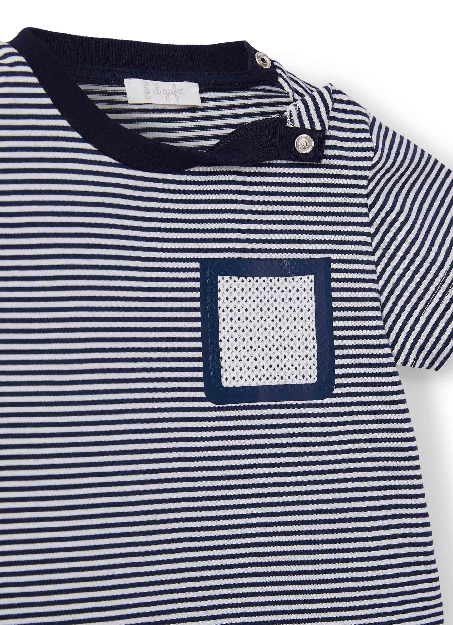 Baby Boys | Short Sleeve T-Shirt with Stripes | Blue