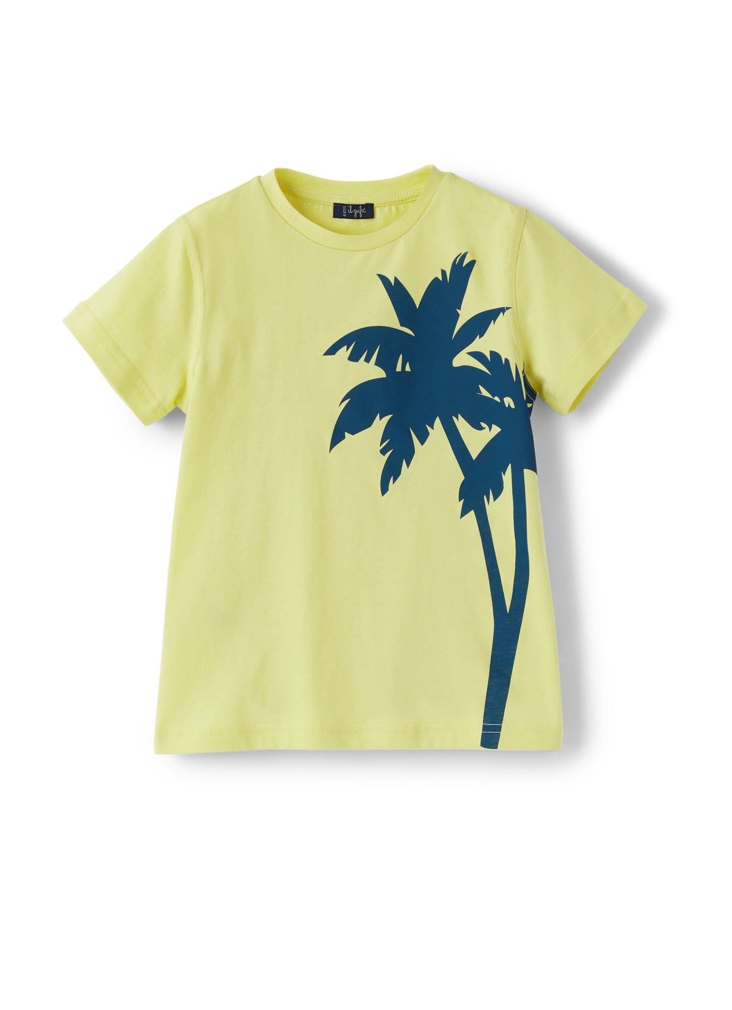 Boys | Short Sleeve T-Shirt with Palm Tree Print | Luce Baia
