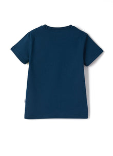 Boys | Short Sleeve T-Shirt with Palm Tree Print | Baia Luce