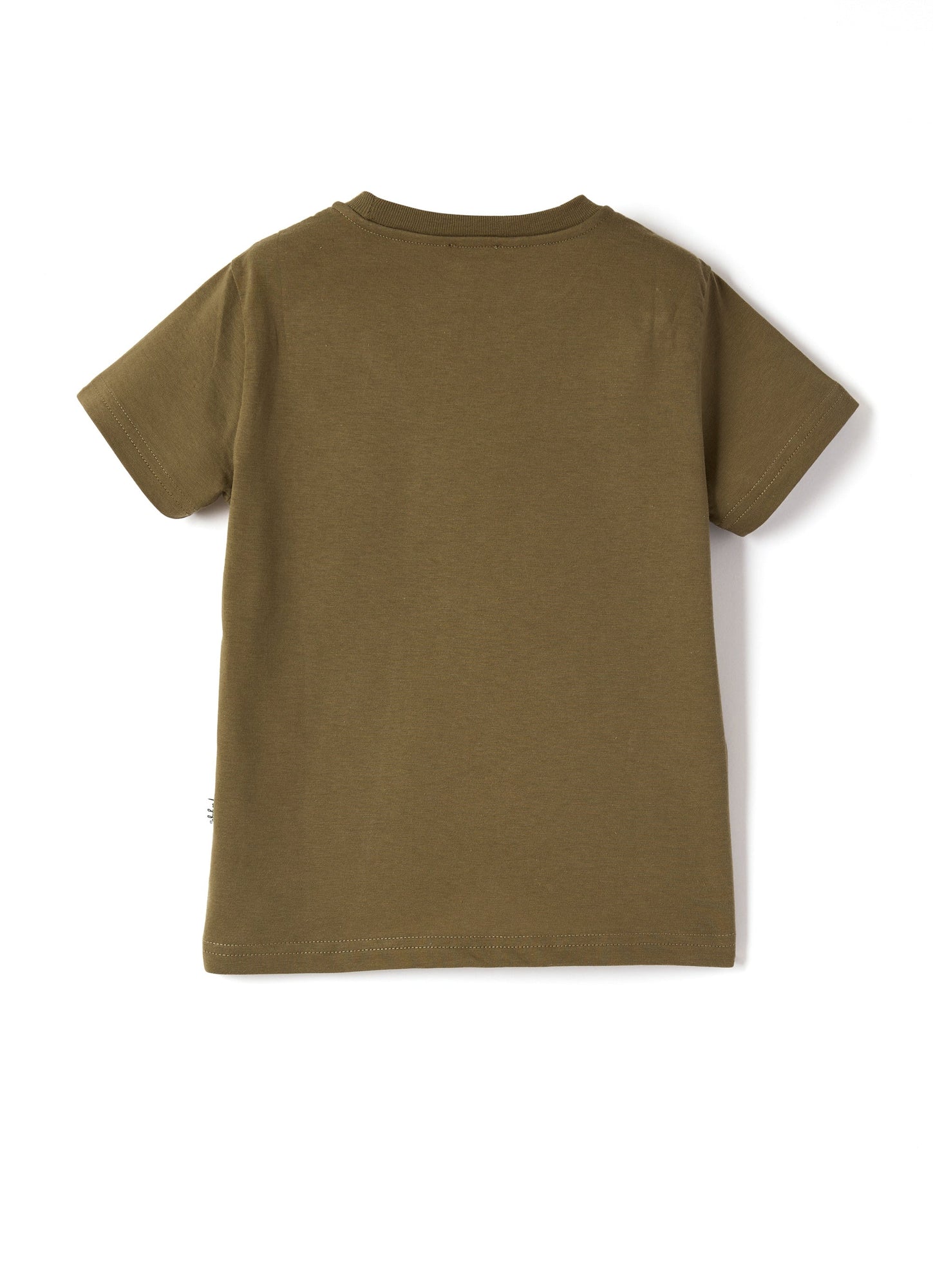 Boys | Short Sleeve T-Shirt with Palm Tree Print | Militare Caco